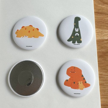 白白的龍龍貓貓磁鐵