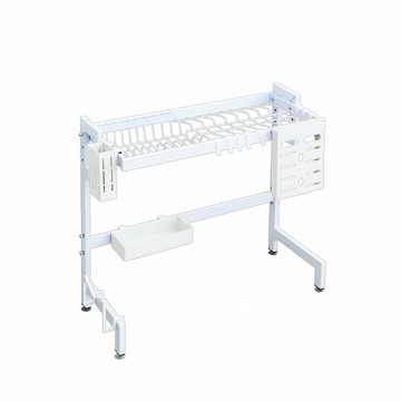 【Y HOUSE】廚房水槽架-65cm款 碗架瀝水架 碗碟架 瀝水籃 廚房收納架-單層白色