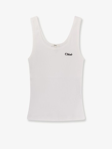 Ribbed cotton tank top - CHLOE' - gender_Woman