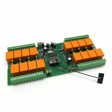 Denkovi WiFi 16 Relay Module, TCP/IP, UDP, Virtual Serial Port - PCB, 12V [2美國直購]