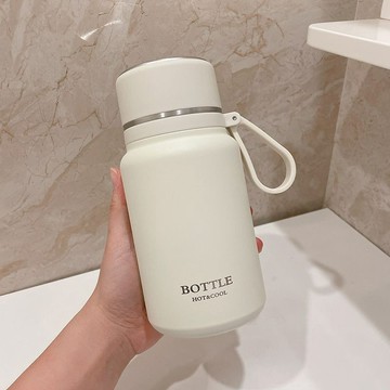台灣出貨 大容量保溫杯女生高顏值水杯便攜316不銹鋼學生新款泡茶杯子