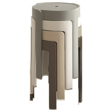 AOTTO 創意傢俱 莫蘭迪加厚疊加風車椅凳 ID-005 4個  莫藍迪  1組