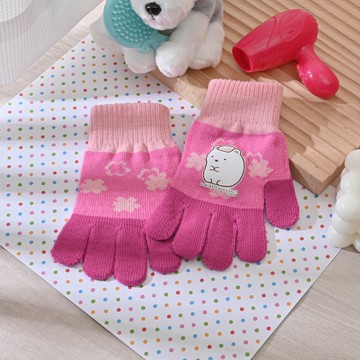童角落雲朵泡湯手套-白熊桃