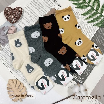 【Caramella】韓國襪 韓國長襪 兔子襪子 中筒襪 襪子韓國 韓國襪子 女生襪子 可愛襪子 卡通襪子 小熊襪子