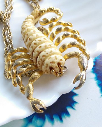 Vintage Jewelry Luca Razza 十二星座系列  天蠍座 吊墜項鍊