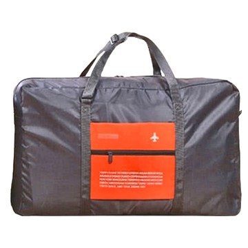 TAILI 太力 可折疊便攜行李箱拉桿旅行袋收納袋 加大 加厚款 43L  橘色