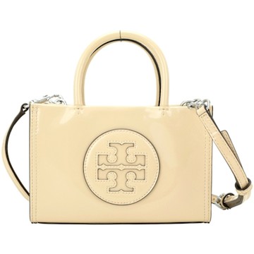 TORY BURCH Ella Bio 迷你款 雙T浮雕皮革托特包(多色)