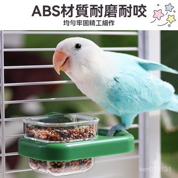 ⚡免運⚡鸚鵡餵食盒 食盆牡丹小太陽餵食器 食盆 水盆 防打翻食盆 防撒鳥餵食器 鳥餵食器 KSQ4