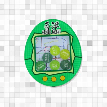 香港鐵路搖搖磁石貼2 - 綠色鐵路