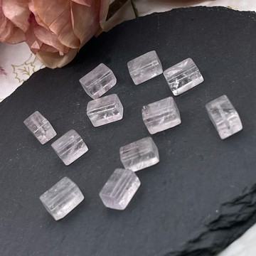 💕Crystal Treasure💕晶寶💕紫晶 長方糖 7.6-12mm diy 有孔洞 買10送1