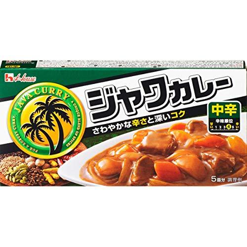 ハウス ジャワカレー 中辛 104g ×10個