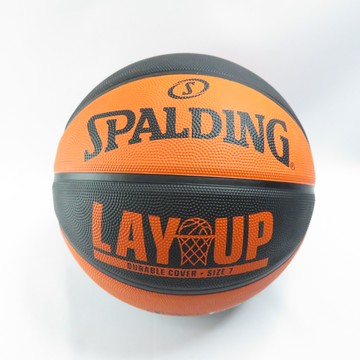 SPALDING LAY UP SPA84548 橡膠 7號籃球 橘/黑【iSport愛運動】