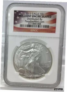 アンティークコイン コイン 金貨 銀貨 Silver Eagle NGC Brilliant Uncirculated