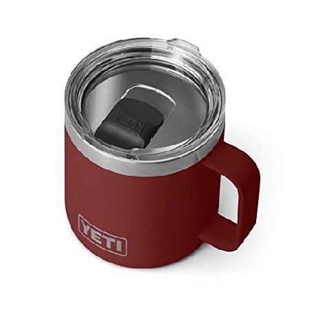 YETI Rambler oz Mug, Vacuum Insulated, Stainless Steel with MagSlider Lid, Brick Red