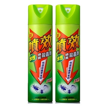 噴效 水性噴霧殺蟲劑 清香型  600ml  2瓶