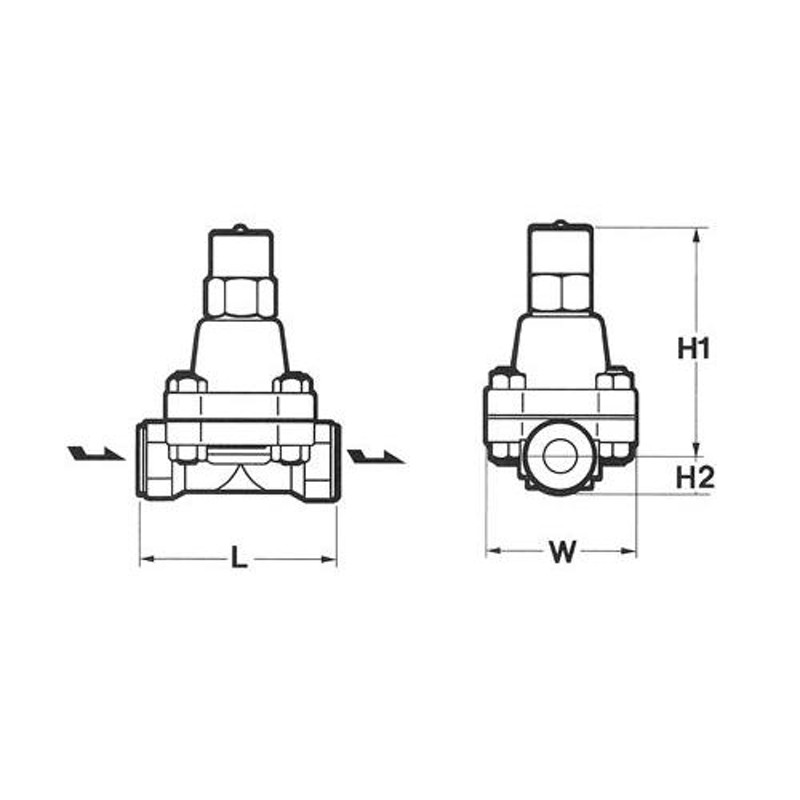 ミヤワキ:円板バイメタル式高圧用温調トラップ 型式:TB51W-45-20A | LINEブランドカタログ