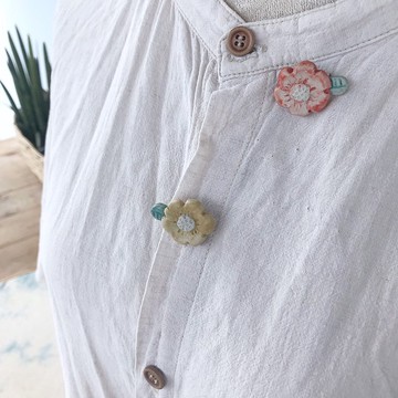 花套 / 陶瓷胸針 / 手工製作