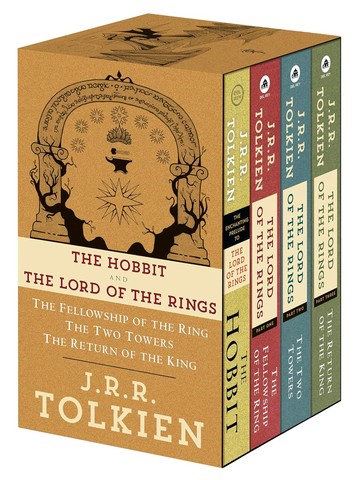 [6美國直購較長備貨] J.R.R. Tolkien The Lord of the Rings 4 books Boxed Set 魔戒三部曲套書+外傳 純英文書紙本平裝 9780345538376