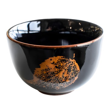 佐和陶瓷國際有限公司 天目葉紋千茶杯 日本製 8.5 x 5.6cm 160ml  1個  單一顏色