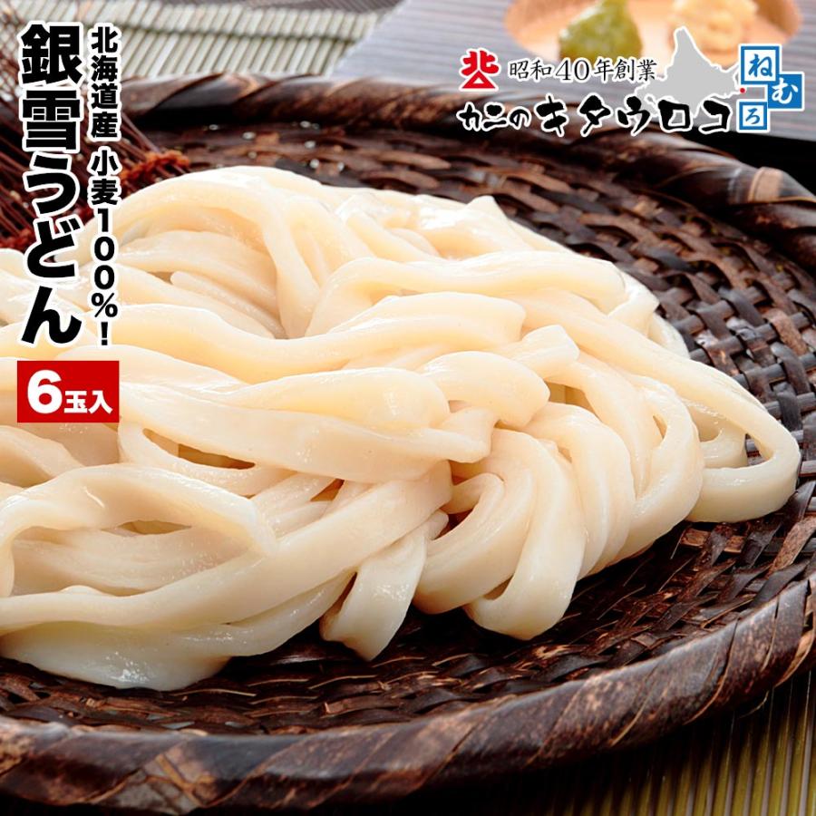 うどん 100g 6玉入 北海道産小麦100パーセント 麺のみ