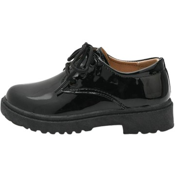 Rabbitfoot Abel 336 兒童綁帶皮鞋  23cm  黑色