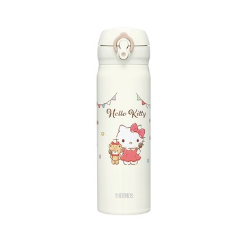 THERMOS 不鏽鋼漸層超輕量彈蓋真空保溫瓶500ml-Hello Kitty最愛巧克力篇(JNL-504KT-CCCW)