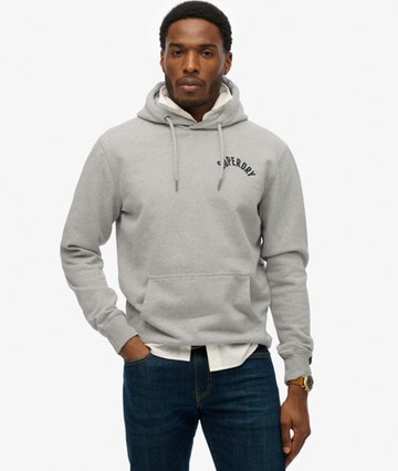 Superdry Men's Athletic Essentials Hoodie Grey Size: M