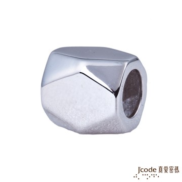 【J'code真愛密碼銀飾】 左偏執面純銀串珠-女