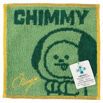 MARUSHIN 丸真 宇宙明星BT21 口袋小方巾 CHIMMY  綠色  1個