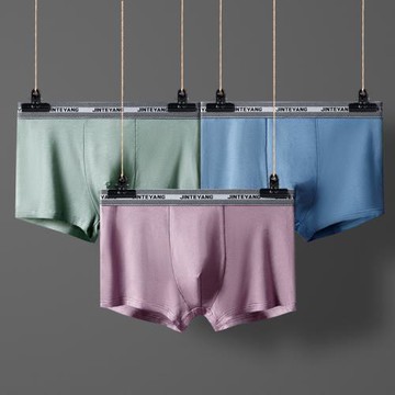 莫代爾內褲男抗菌四角褲純棉肥佬大碼寬松冰絲褲衩全棉質平角褲頭