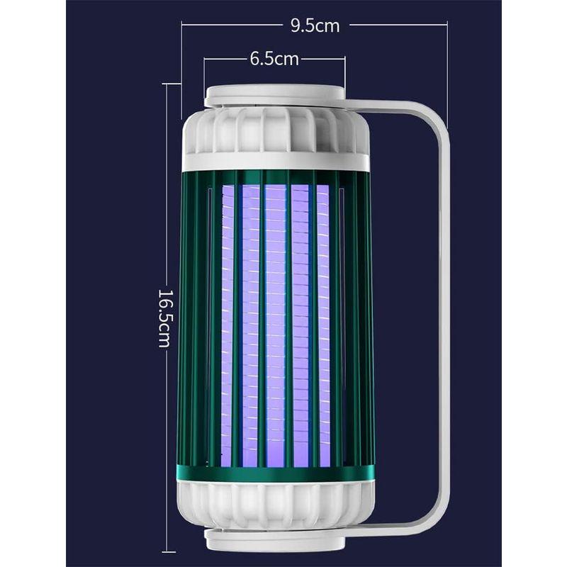 光触媒物理電撃蚊取りランプ壁デスクトップ家庭用屋外寮事務室蚊取り器 電気蚊取り器 電撃殺虫灯 虫除けライト虫取り機 強力蚊除け UV光源誘引