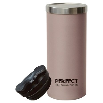 PERFECT 理想 極緻316真空雙蓋咖啡杯 450cc  1個  玫瑰金