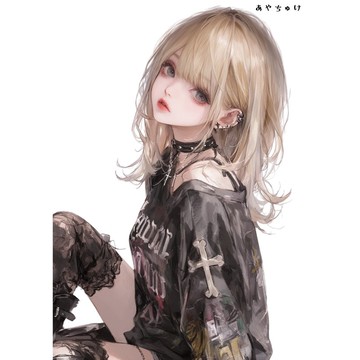 【10月新品5】07-094-0029 人物貼紙 輕龐克女孩