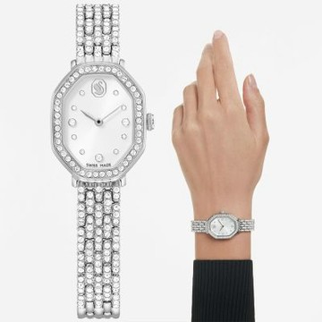 SWAROVSKI 施華洛世奇 Dextera Octagon 優雅水晶八角手錶 女錶 夏日煥新提案 送禮推薦-32x23mm 5749451