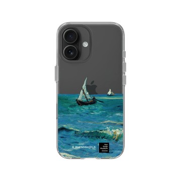 iPhone 16 Clear Case（相機按鈕） 透明 - Van Gogh Museum - 海濱的漁船