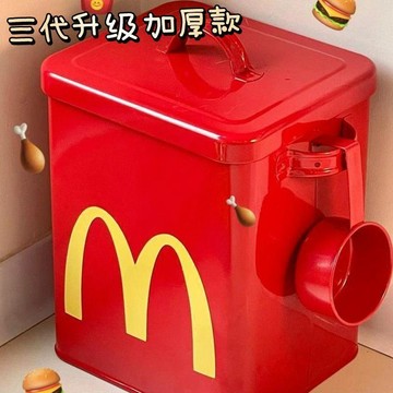 臺灣出🔥【麥門貓糧桶】小紅書同款 防潮密封 網紅收納桶 貓狗糧桶 M儲糧桶