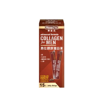 膠原蛋白 【MeridLife 樂益活】男仕膠原蛋白凍-冷萃咖啡口味 225g (15gx15條/盒)