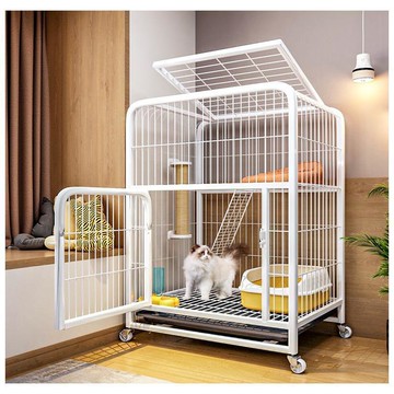 免運 貓籠家用室內帶廁所一體超大自由空間多層豪華別墅貓屋貓咪籠子 快速出貨