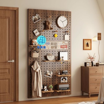 免運 工廠直銷 洞洞板 壁掛洞洞板 置物架 裝飾架 實木洞洞板報刊架置物架定制造型墻辦公收納架中古風展示架報刊架 店長推薦 新品特價 全館八折 售後保障 5z730
