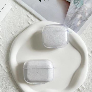 閃粉透明防摔款適用無線藍牙耳機套airpods無線耳機殼