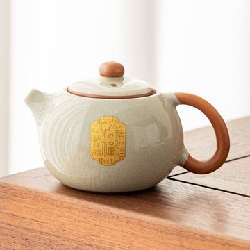 臺灣/免運✨茶具 泡茶茶具 泡茶壺高檔汝窯西施壺家用一人飲小壺泡茶專用茶具單個茶水分離茶壺陶瓷