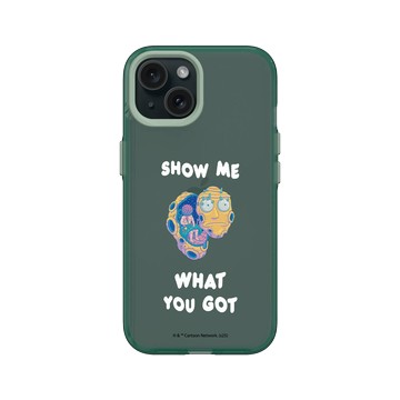 iPhone 15 Clear 憂墨綠 - 瑞克和莫蒂 Rick and Morty - Show Me What You Got