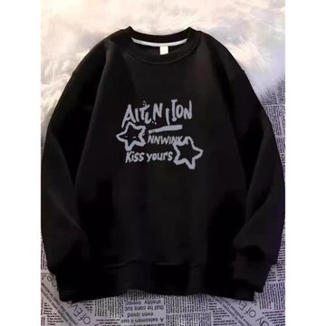 女童衛衣2025新款今年流行爆款中大童秋冬加絨兒童洋氣休閑上衣潮