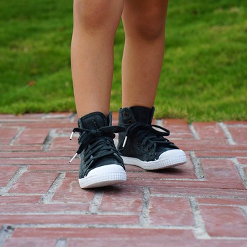 西班牙帆布鞋 高筒款 洗舊布料 泥炭灰 香香鞋 61777 74