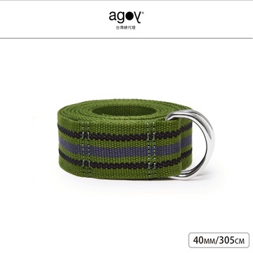 【agoy】40mm 止滑瑜伽繩 305cm 森林綠_廠商直送