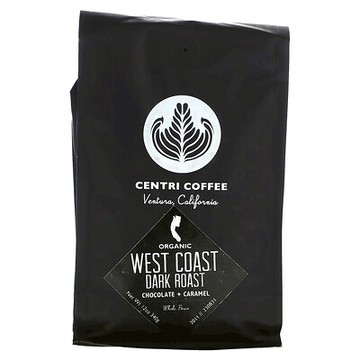 Centri Coffee, 西海岸有機 Centri 咖啡，全豆，深度烘焙，12 盎司（340 克）