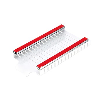 韓國熱銷軌道收納置物架  可同時放置14個收納袋  輕鬆滑動  一架多用  冰箱收納  紅色  1個