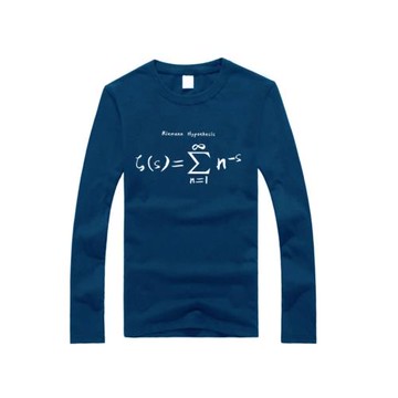 夏季新款物理數學公式黎曼猜想函數理工學霸學生長袖純棉T恤衣服