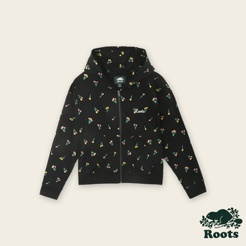 Roots 女裝- FLORAL寬版連帽外套