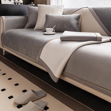 荷蘭絨沙發墊四季通用輕奢靠背巾現代坐墊高端沙發套罩蓋布座墊子